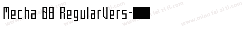 Mecha 08 RegularVers字体转换